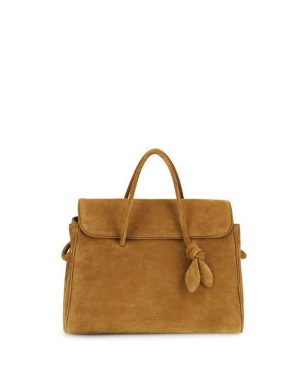 Jacquemus Beige Calf Leather Bos Taurus Handbag