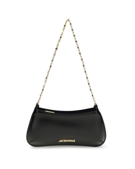 Jacquemus Black Calf Leather Bos Taurus Shoulder Bag