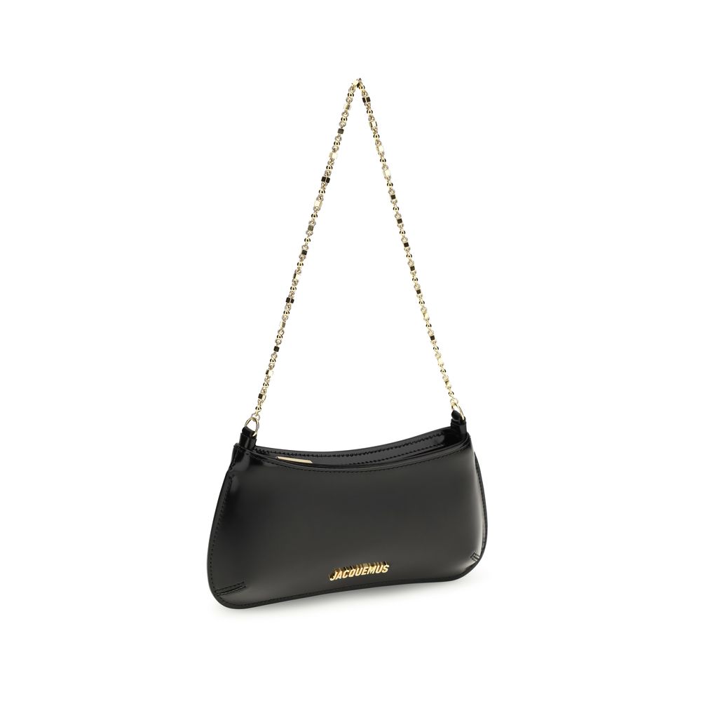 Jacquemus Black Calf Leather Bos Taurus Shoulder Bag - Image 2