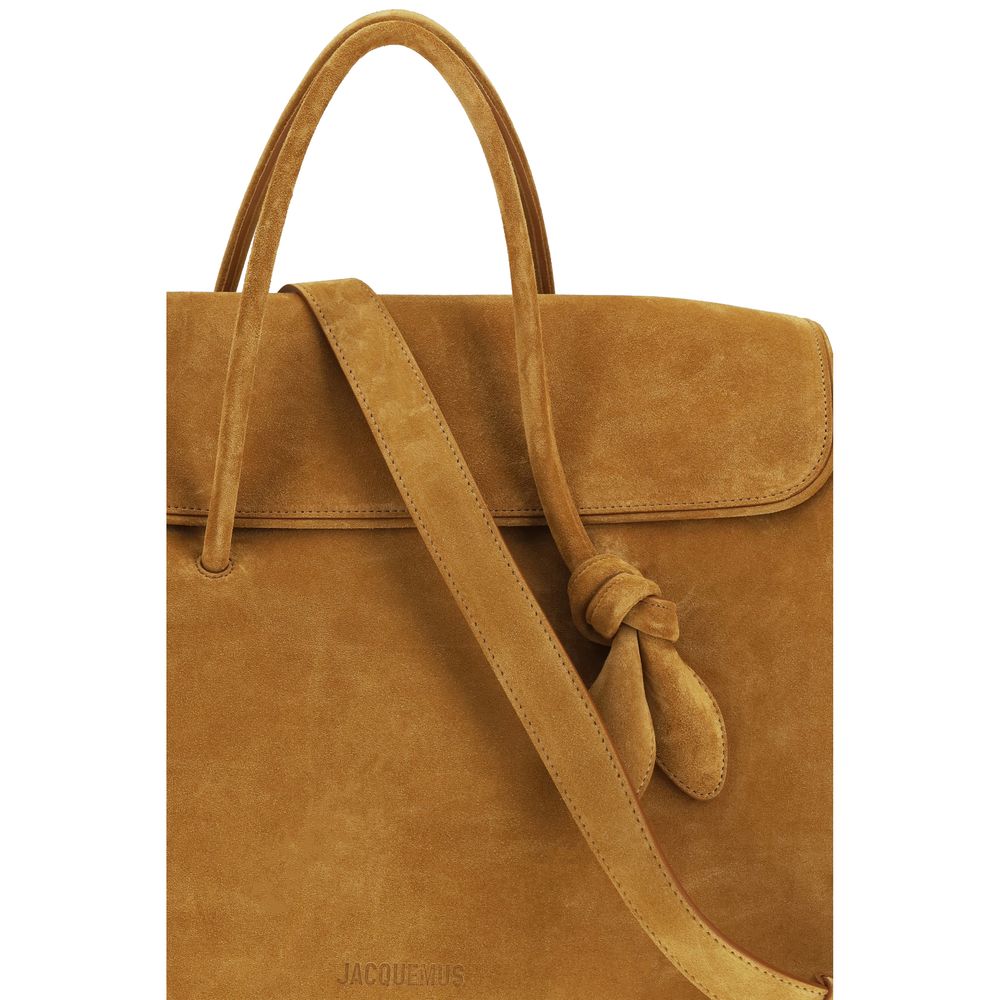Jacquemus Beige Calf Leather Bos Taurus Handbag - Image 4