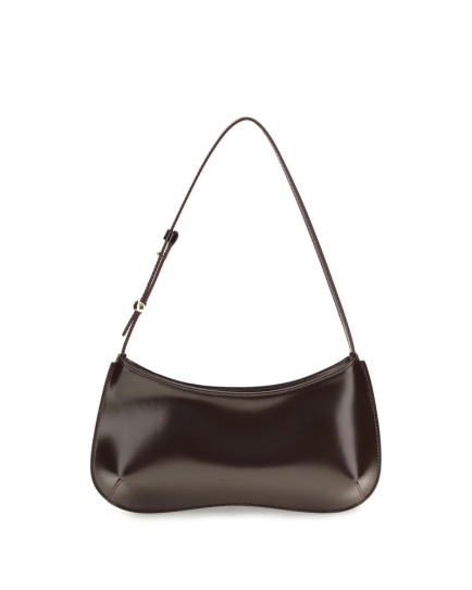 Jacquemus Brown Calf Leather Bos Taurus Shoulder Bag