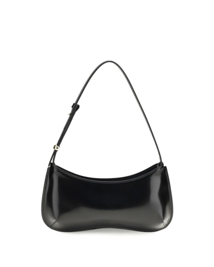 Jacquemus Black Calf Leather Bos Taurus Shoulder Bag