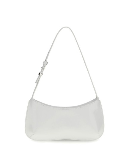 Jacquemus White Calf Leather Bos Taurus Shoulder Bag