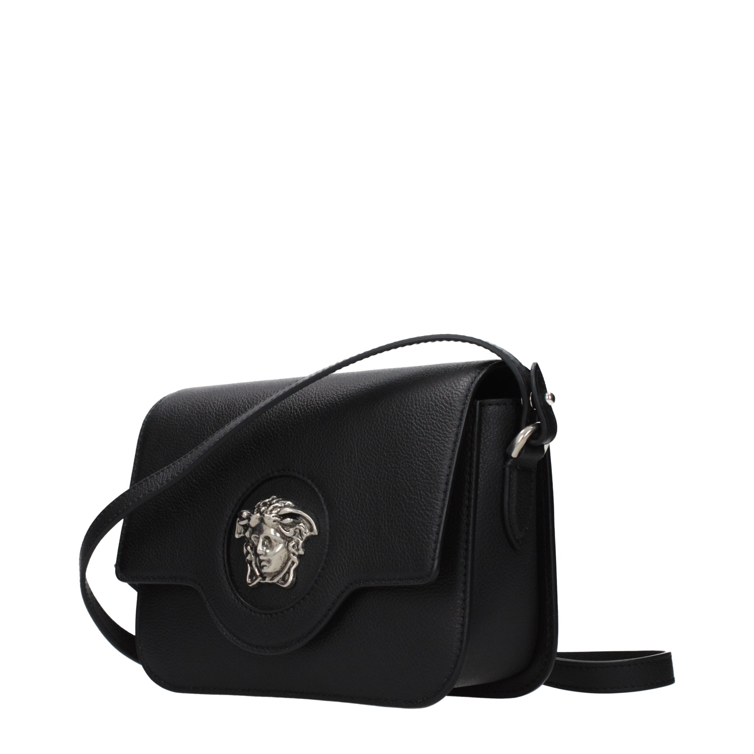 Versace Black Leather Crossbody Bag - Image 2