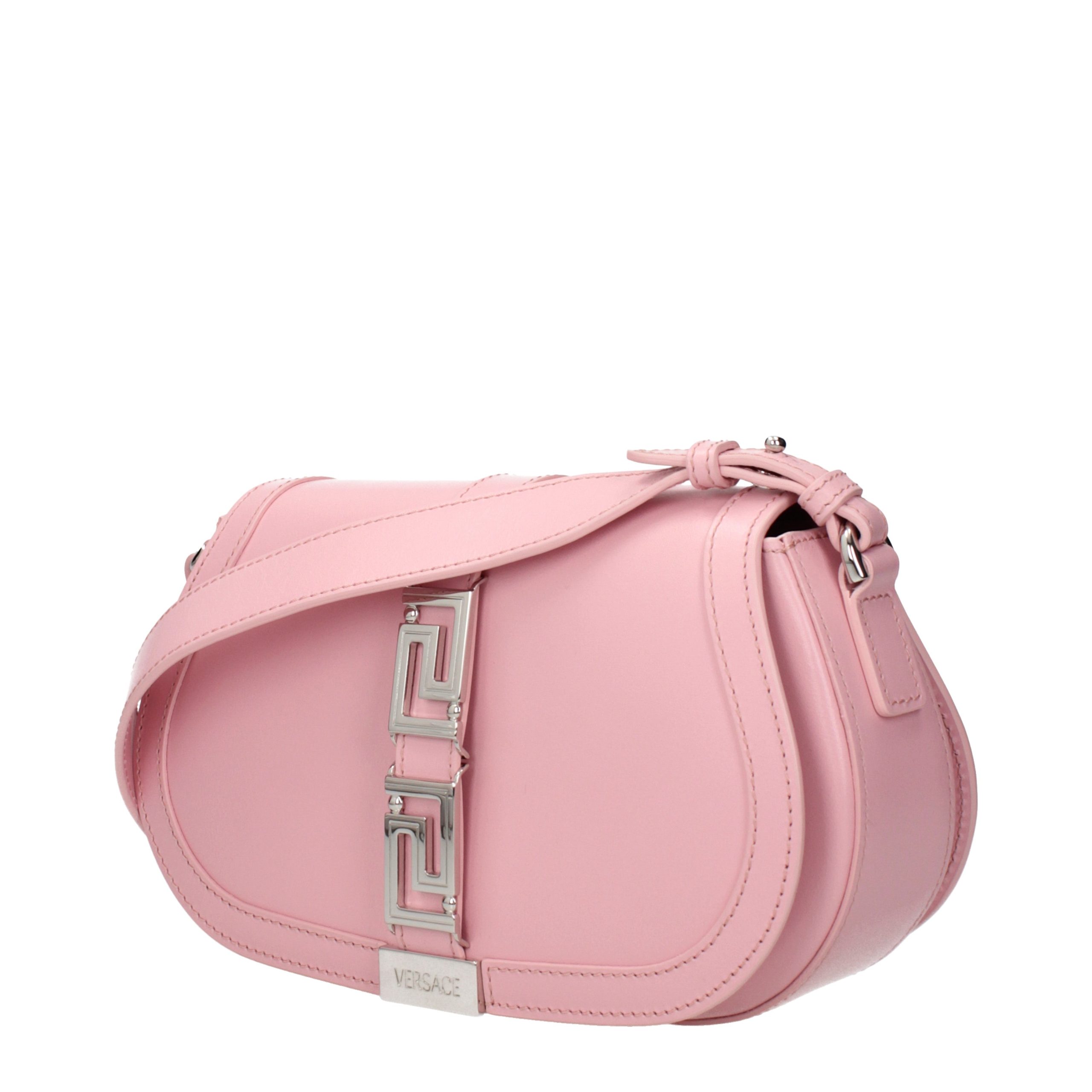 Versace Pink Leather Shoulder Bag - Image 2
