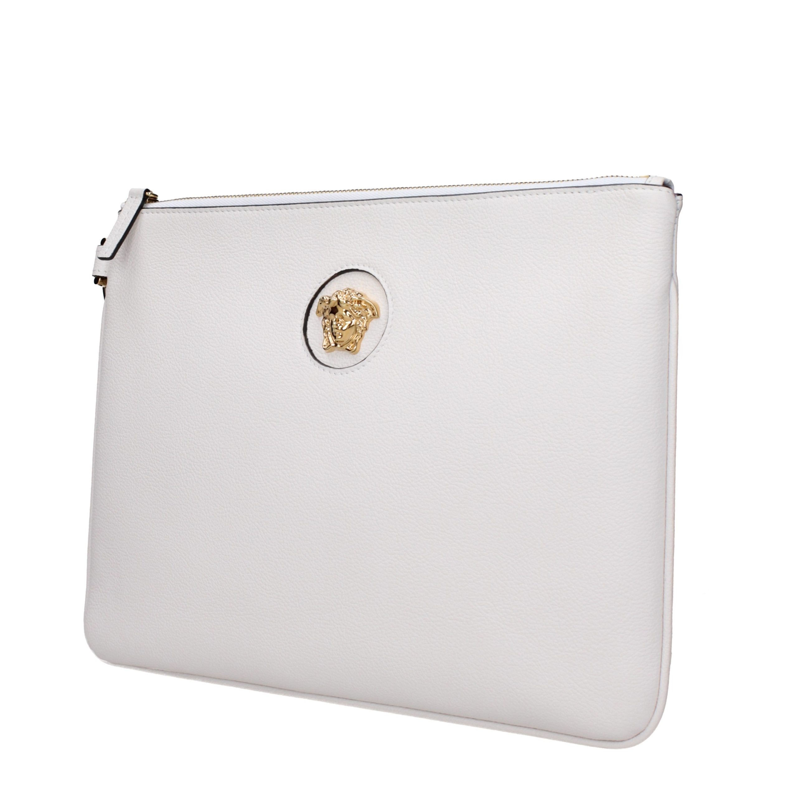 Versace White Leather Clutch Bag - Image 2