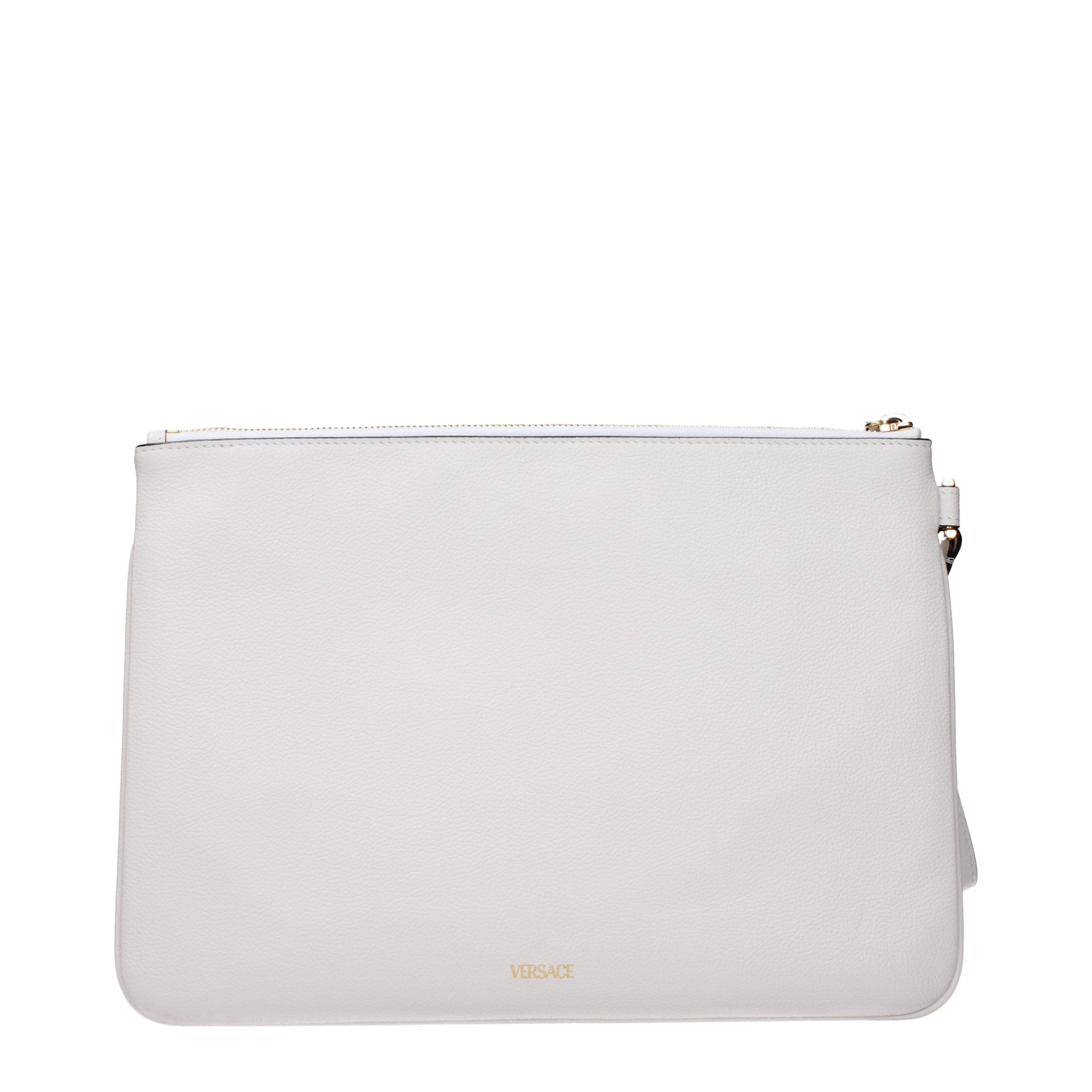 Versace White Leather Clutch Bag - Image 3