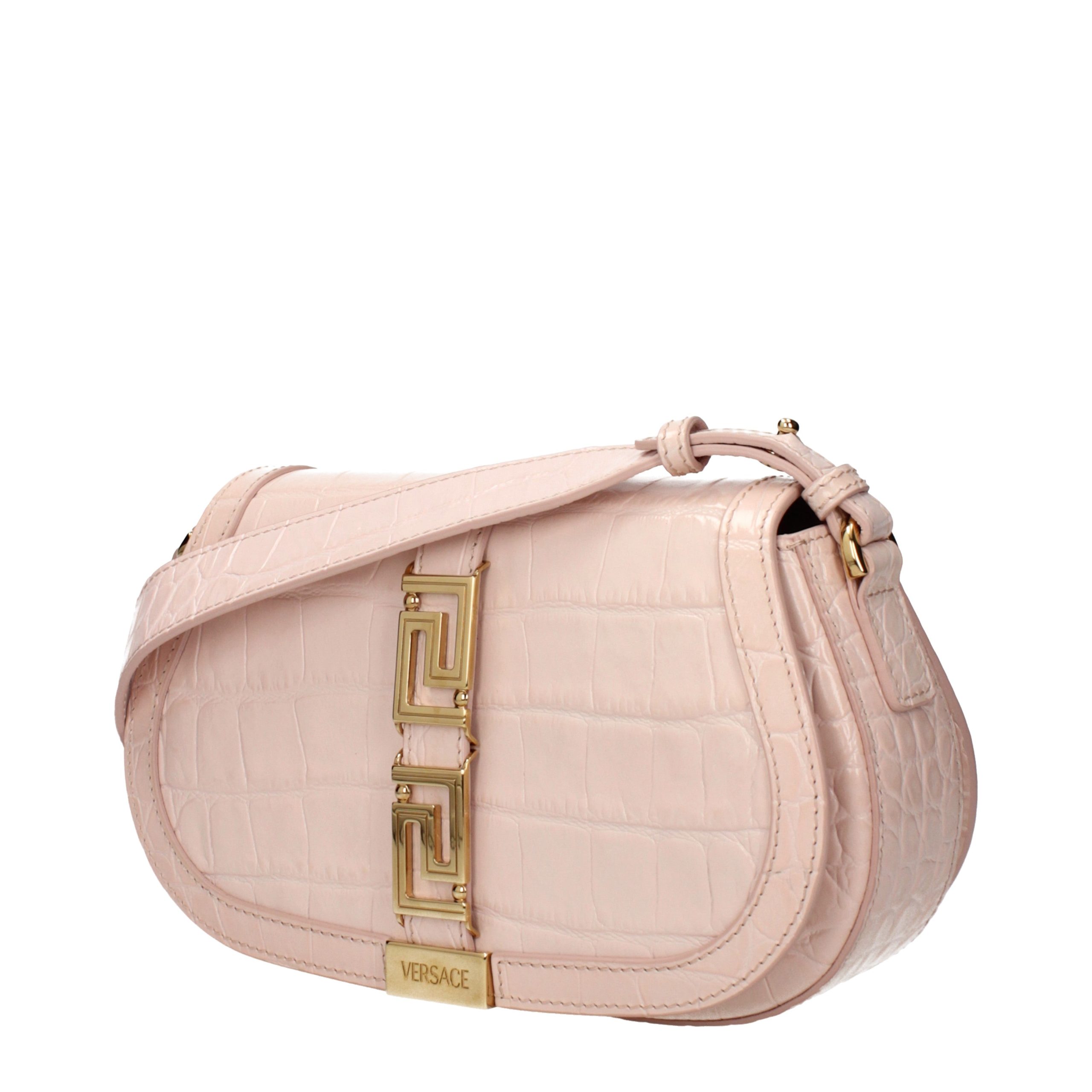 Versace Pink Leather Shoulder Bag - Image 2