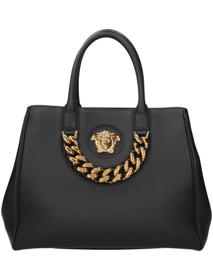 Versace Black Leather Handbag