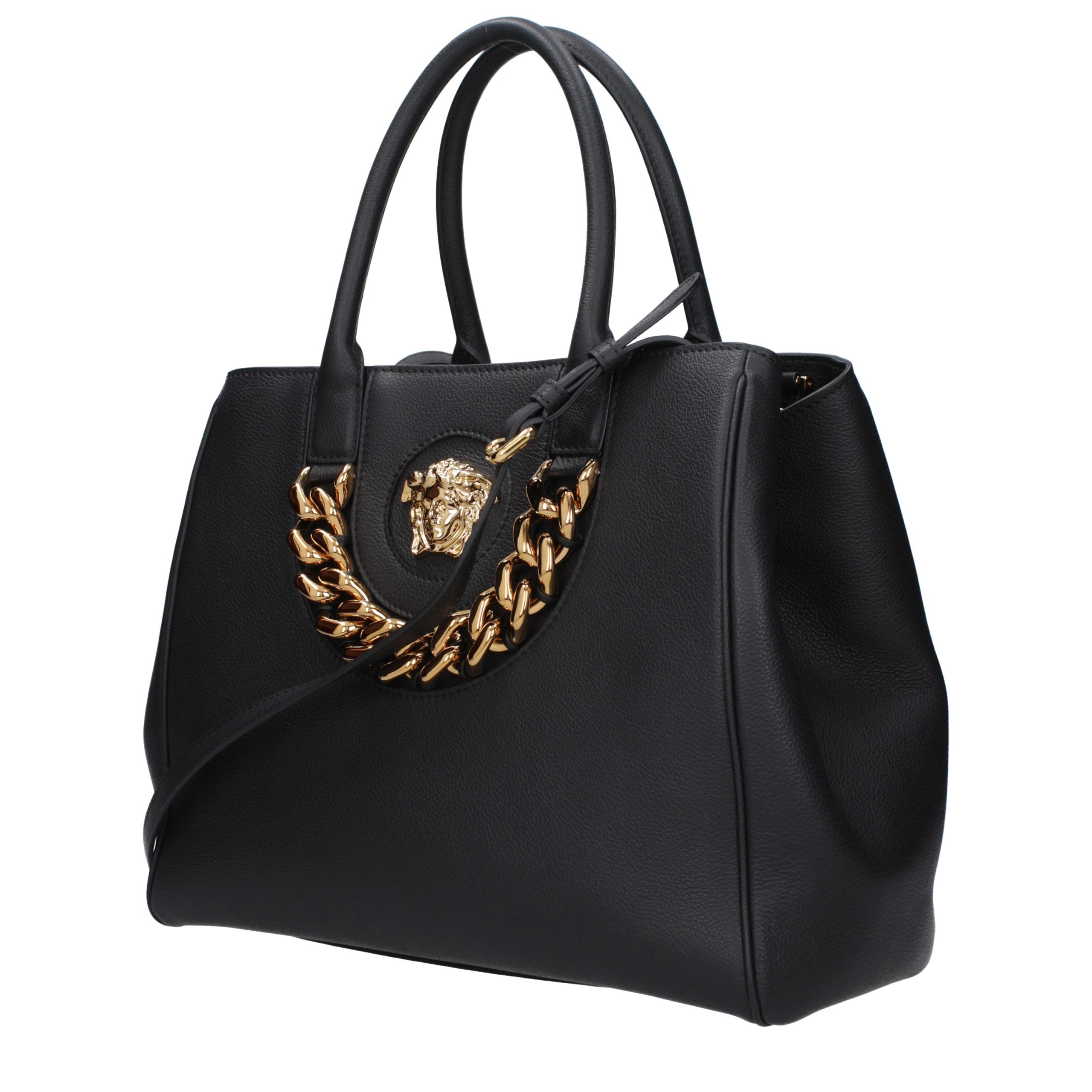 Versace Black Leather Handbag - Image 2