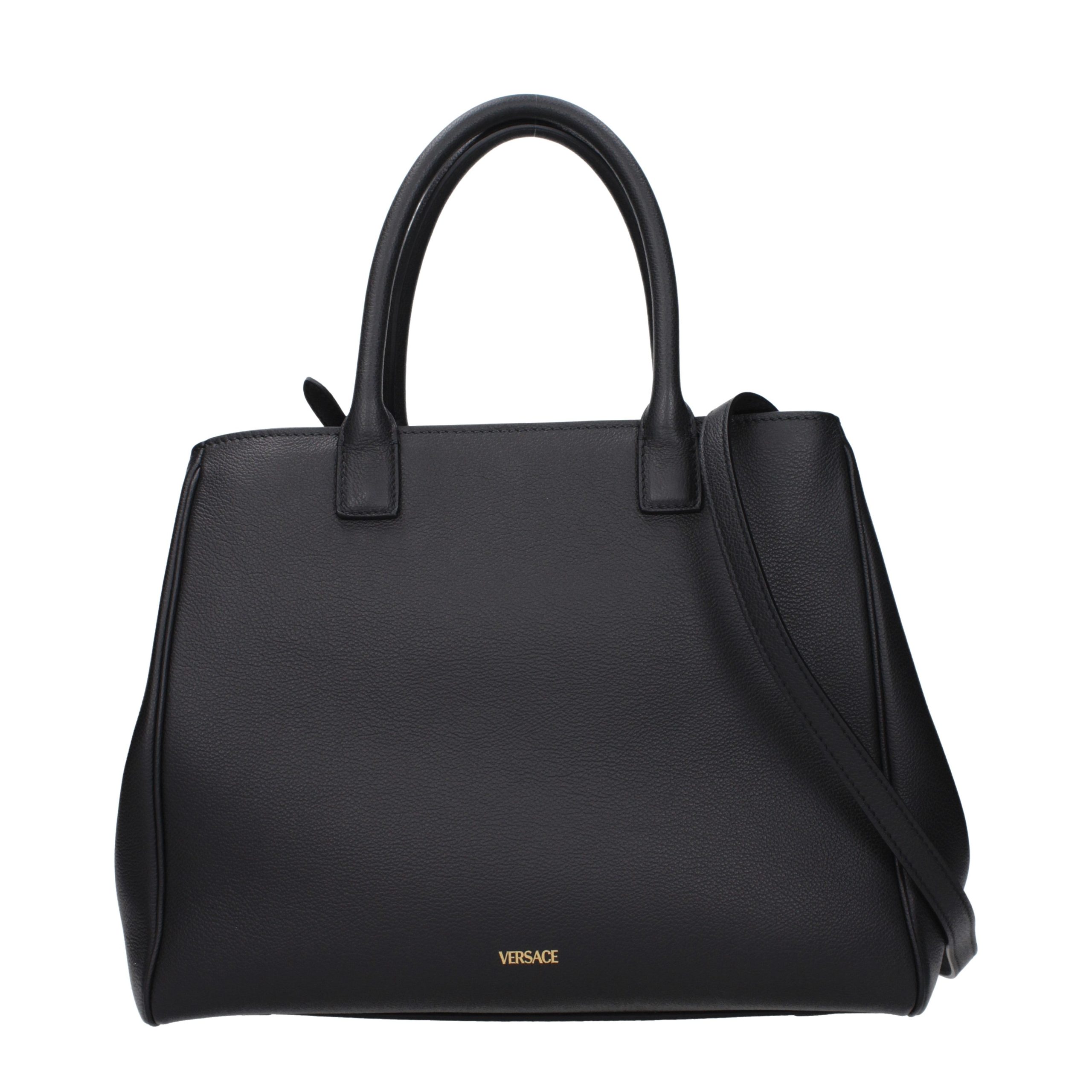 Versace Black Leather Handbag - Image 3