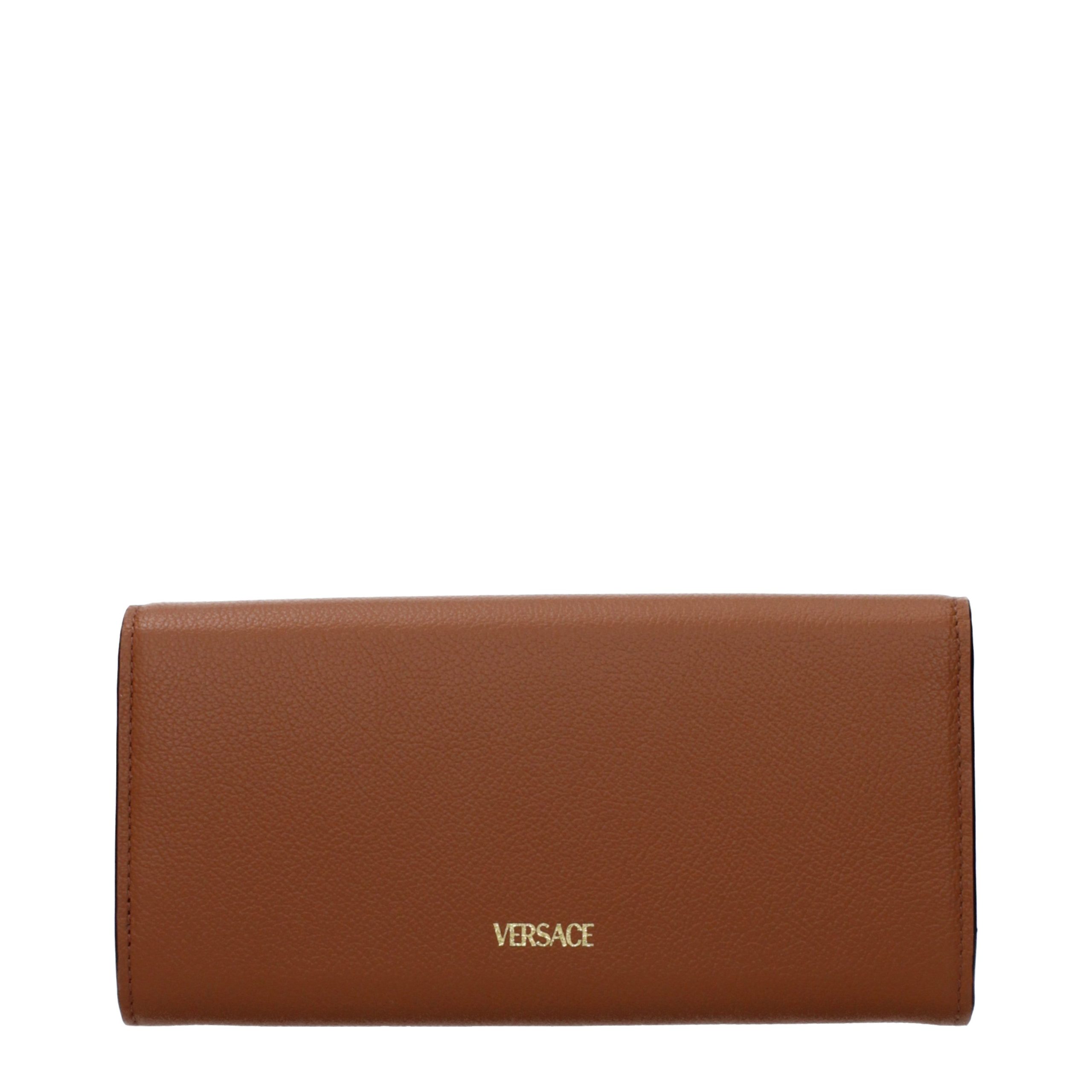 Versace Brown Leather Wallet - Image 2