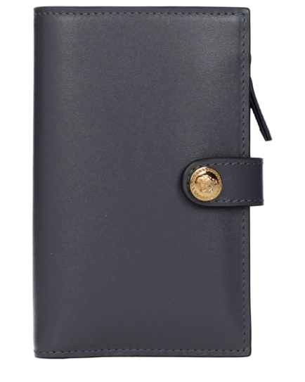 Versace Gray Leather Wallet