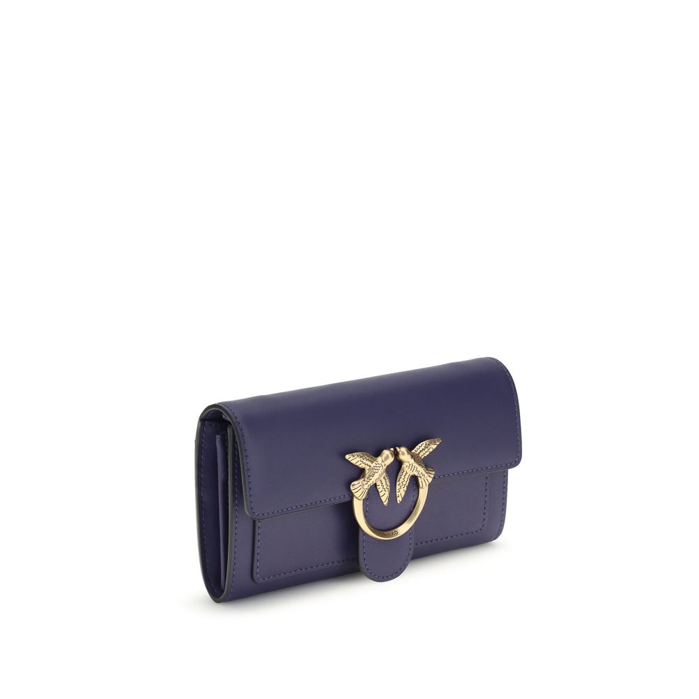 PINKO Blue Calf Leather Bos Taurus Shoulder Bag - Image 2