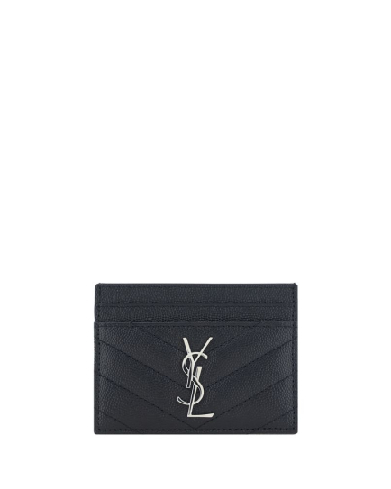 Saint Laurent Black Calf Leather Bos Taurus Wallet