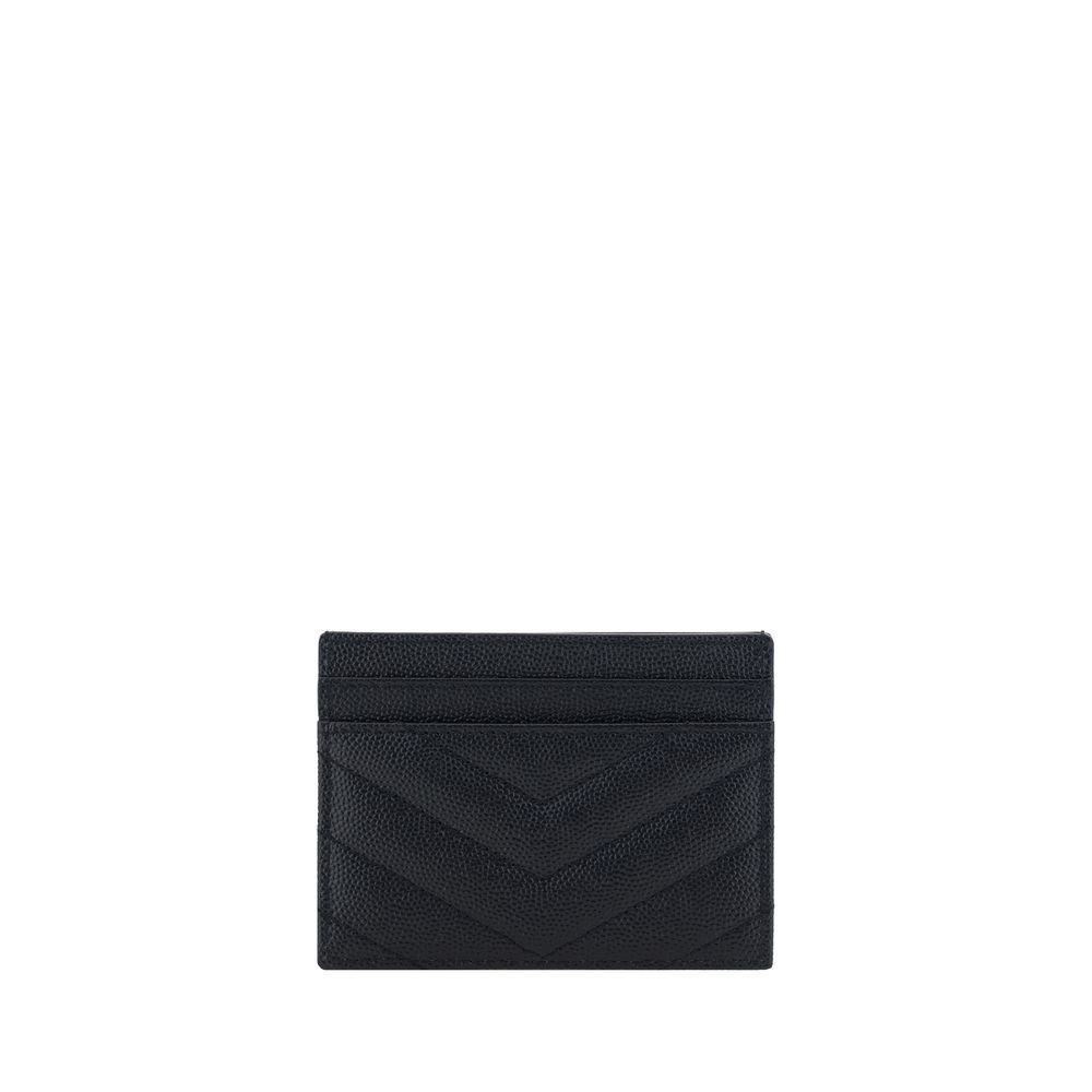 Saint Laurent Black Calf Leather Bos Taurus Wallet - Image 2