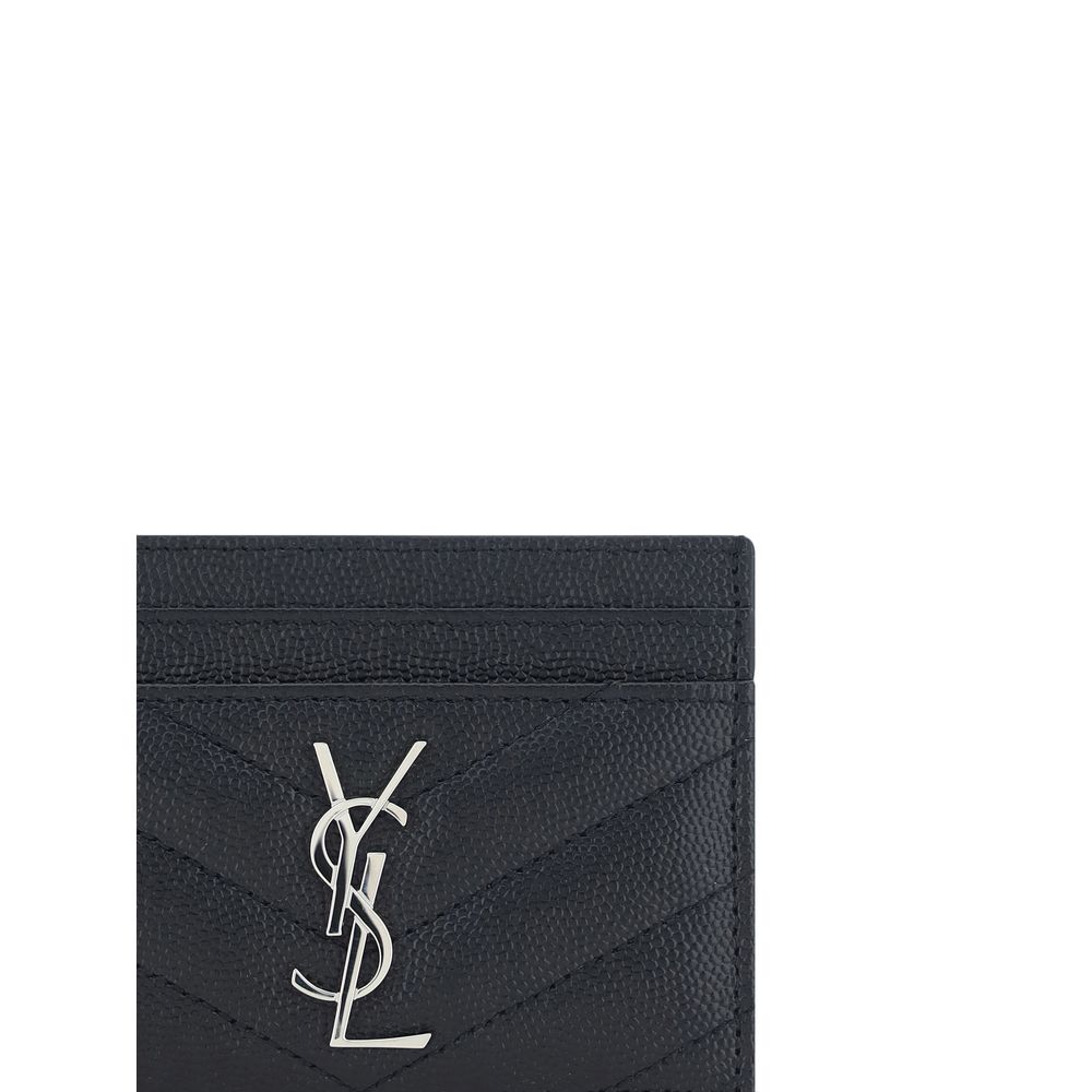 Saint Laurent Black Calf Leather Bos Taurus Wallet - Image 3