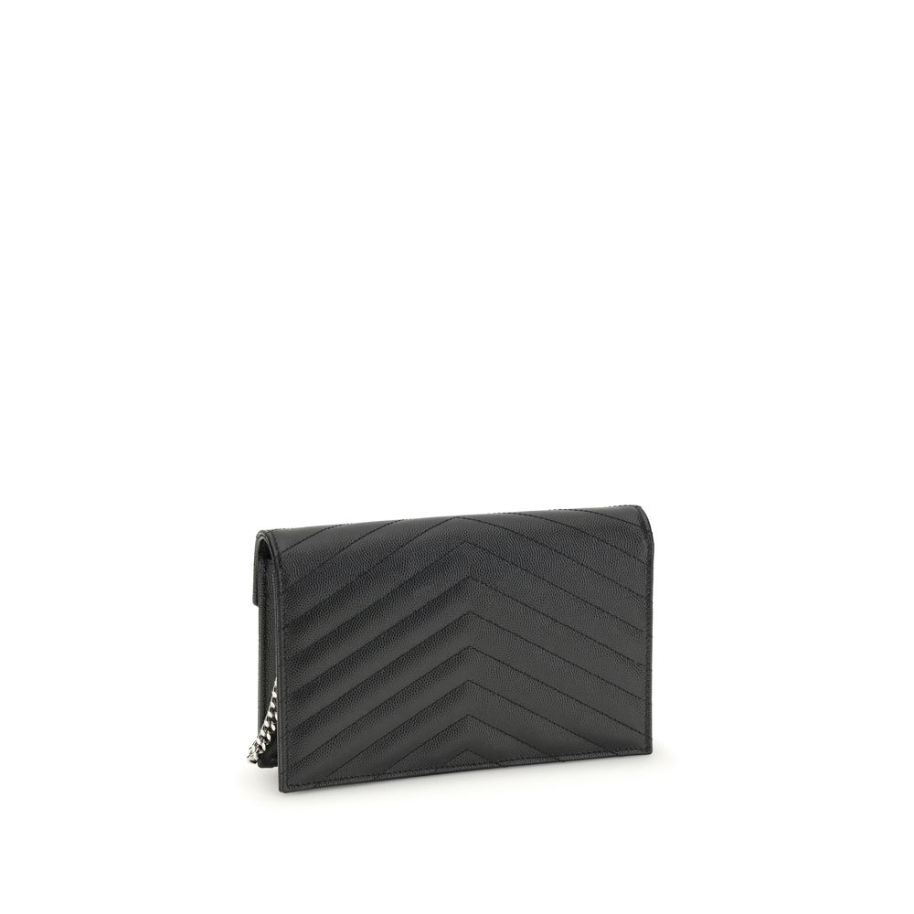 Saint Laurent Black Calf Leather Bos Taurus Wallet - Image 3