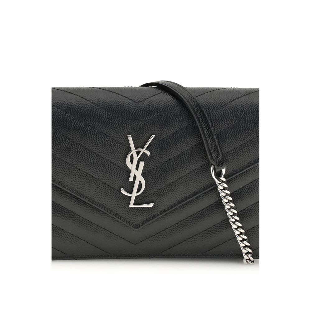 Saint Laurent Black Calf Leather Bos Taurus Wallet - Image 4