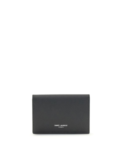 Saint Laurent Black Calf Leather Bos Taurus Wallet