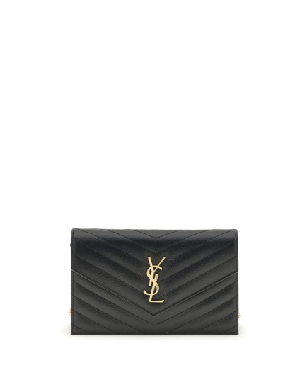 Saint Laurent Black Calf Leather Bos Taurus Shoulder Bag