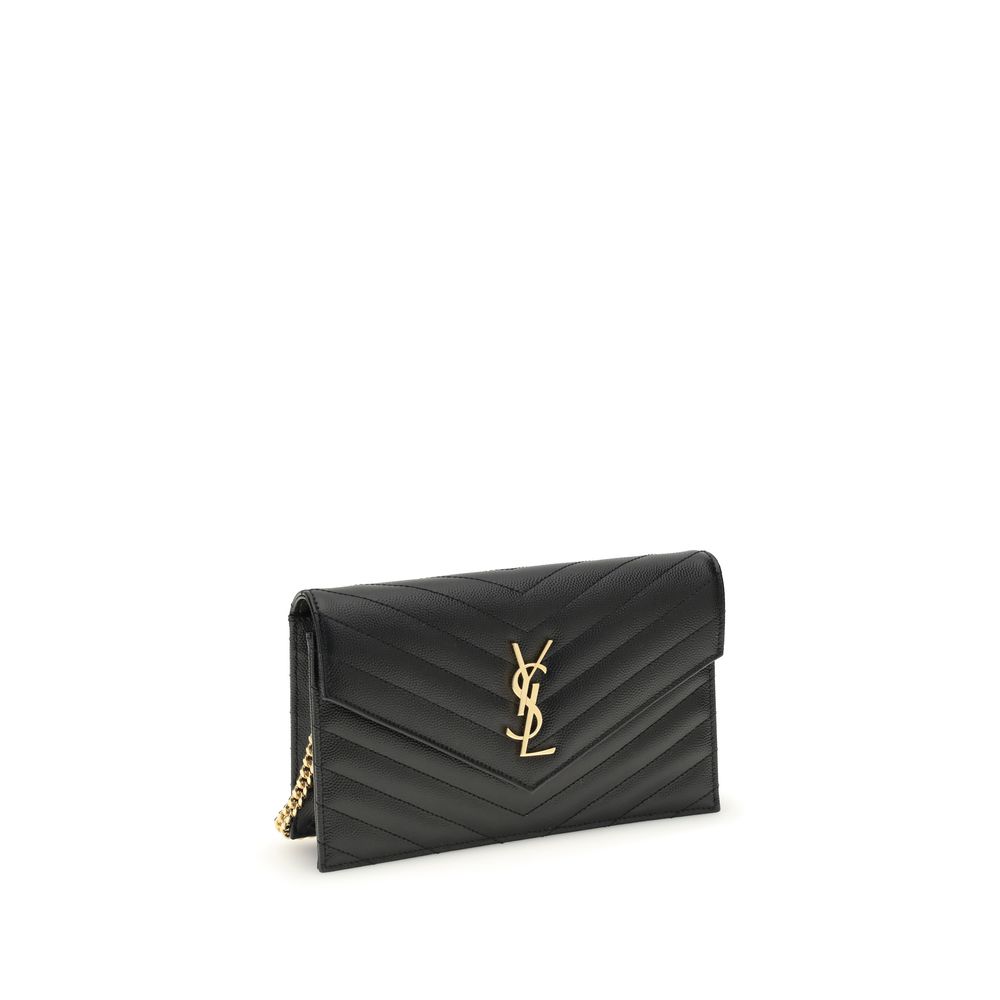 Saint Laurent Black Calf Leather Bos Taurus Shoulder Bag - Image 2