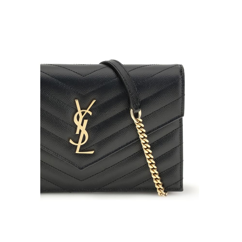 Saint Laurent Black Calf Leather Bos Taurus Shoulder Bag - Image 4