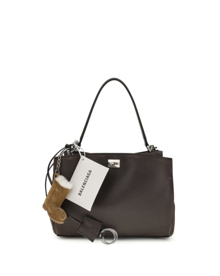 Balenciaga Brown Calf Leather Bos Taurus Shoulder Bag