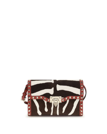 Valentino Garavani Multicolor Calf Leather Bos Taurus Shoulder Bag