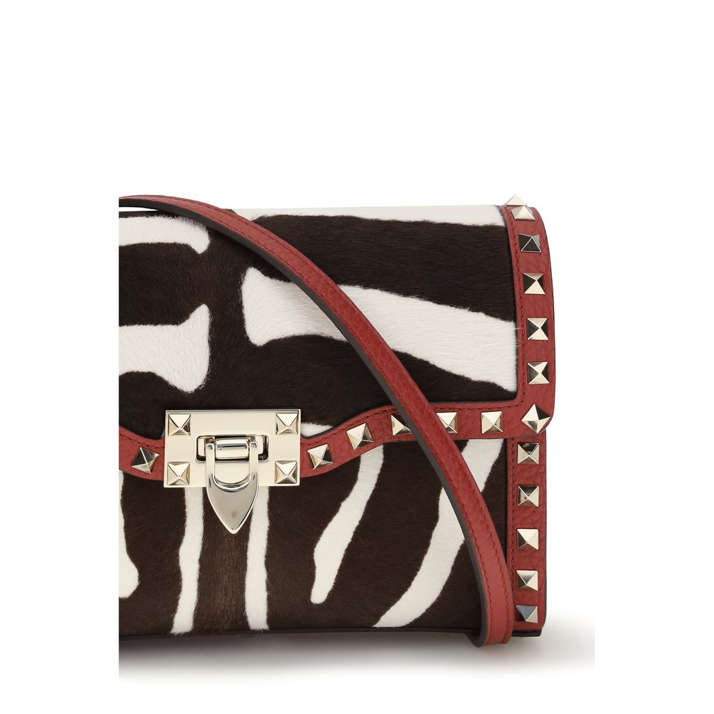 Valentino Garavani Multicolor Calf Leather Bos Taurus Shoulder Bag - Image 4