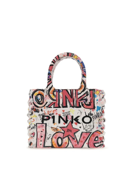 PINKO Multicolor Cotton Shoulder Bag