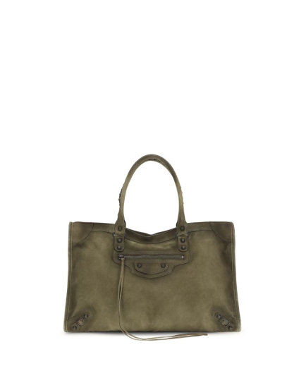 Balenciaga Bicolor Calf Leather Bos Taurus Shoulder Bag