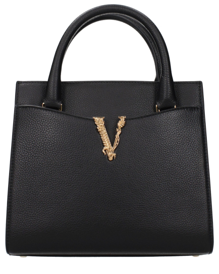 Versace Black Leather Handbag