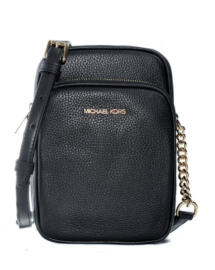 Michael Kors Black Leather Shoulder Strap