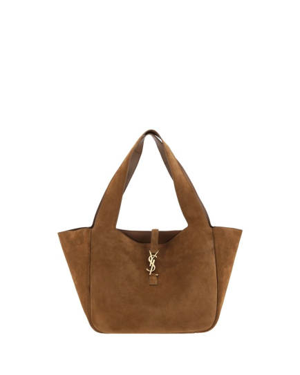 Saint Laurent Brown Calf Leather Bos Taurus Shoulder Bag