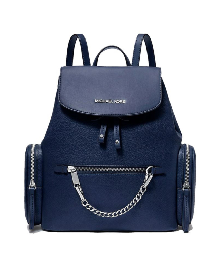 Michael Kors Blue Fur Backpack