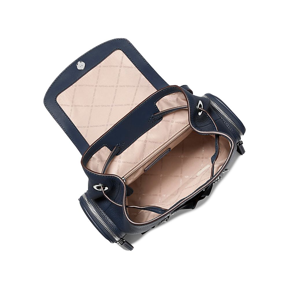 Michael Kors Blue Fur Backpack - Image 3