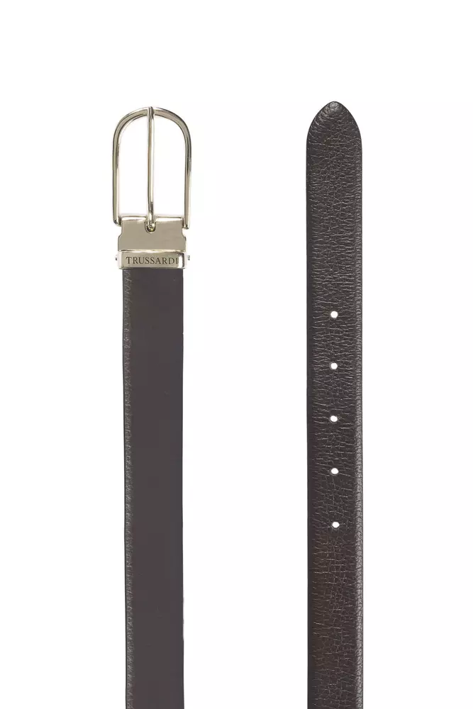 Trussardi Brown Leather Belt - Image 2